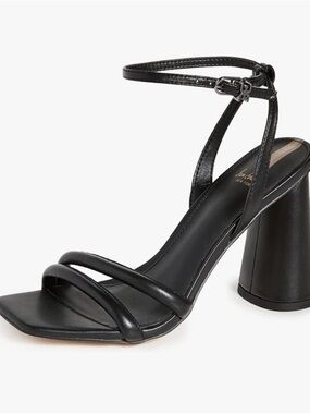 Women’s Black Strappy Block Heel Sandal